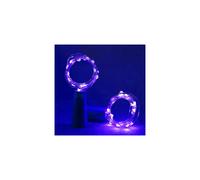 (Purple) 10PCS 2M 20 LED Colorful Copper Wire Fairy String Lights