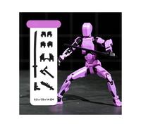 (Purple) 13 Action Figures T13 Figure 3D Printed Multi-Jointed Movable Lucky 13 Action Figure Nova 13 Action