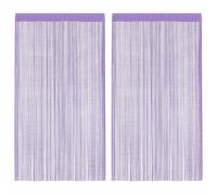 (purple, 140 cm) vidaXL 2x String Curtains Room Divider Background 100/140x250 cm Multi Colours