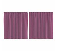 (purple, 140 x 140 cm) vidaXL Voile Curtains 2 pcs net curtain sheer curtain