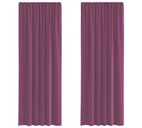 (purple, 140 x 260 cm) vidaXL Voile Curtains 2 pcs net curtain sheer curtain