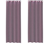 (purple, 140 x 300 cm) vidaXL Voile Curtains 2 pcs net curtain sheer curtain