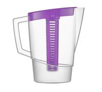 URBN-CHEF 2.2L Plastic Slim Fridge Water Juice Jug Dispenser Large Handle & Infusion Core (Purple)