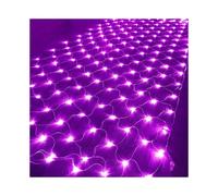(Purple, (220V) 6*4m 672 light with tail plug) LED Fishnet Light Net Light Grid Light Outdoor Courtyard Hotel Lawn Waterproof Christmas Decoration