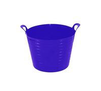 (PURPLE) - 26L/ 42L/ 75L Litre Heavy Duty Robust Versatile Multipurpose Polythylene Flexi Tub For Horse Feeding, Laundry Basket, Toy Tub - (42 Litre)