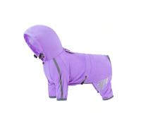 (Purple, 2xl) Dog Raincoat Reflective Waterproof Pet Clothes for Chihuahua Maltese Rain Coat Small Medium Dogs Jumpsuit Raincoat Dogs Overalls