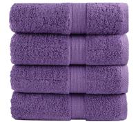 (purple, 30 x 50 cm/ 4 pcs) vidaXL Premium Hand Towels Shower Bath Towel Cream 600 gsm 100% Cotton