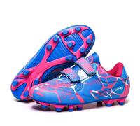 (purple, 31) Kids Soccer Shoes Society FG School Football Boots Cleats Grass Sneakers Boys Girls Outdoor Athletic Training Sports Footwear