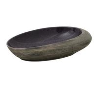 vidaXL Countertop Basin Purple and Grey Oval 59x40x14 cm Ceramic