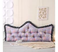 Purple,78.7inch/King,Wedge Large Backrest Headboard Pillow Bedside Cushion Double Sofa Large Back,Removable Bolster Support Pillow for Bedroom Dorm Tatami Bunk Bed