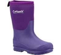 Hilly Neoprene Childrens Wellington Boot Cotswold Purple Infant 8.5
