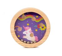(purple, 8*8*1.5cm) Toddler Toy Car Balanced Bead on The Bead Maze Wood Toys Children's Educational Focus on Training Intelligence Development Toys4 Counting Frame