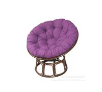 (Purple, 80*80cm) Hammock mattress bird's nest cushion round thick radar chair single cradle hanging basket cushion hanging chair