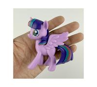 (purple, 8cm) 8cm My Little Poni Action Figures Toy Cartoon Anime Twilight Sparkle Model Doll Room Decoration Birthday