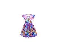 (purple, 9-10 years ) Gentleman-UK Bluey Bandit Bingo Chilli cosplay custome fly sleeve dress