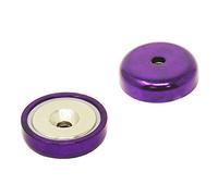 Purple A Type Neodymium Pot Magnet for Arts, Crafts, Model Making, DIY, Hobbies, Office, and Home - 32mm dia