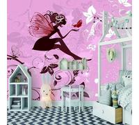 Purple Abstract Girl Butterfly Art 3D Wallpaper Luxury Home Dining Decor Paste Sofa Living Room The Wall for Bedroom Mural-350cm×256cm