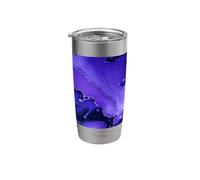 Purple Abstract Splash Gradient Modern Art Design Stainless Steel Insulated Tumbler