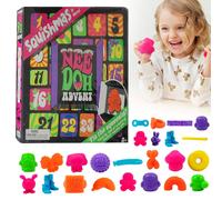 (Purple) Advent Calendar 2024 24 Mini Squeeze Toys - Christmas Countdown Stress Relief Musical Children's Toys - Suitable for ages 3-8 years