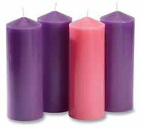 Purple Advent Pillar Candle Set by Autom