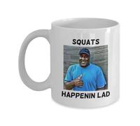 Purple AKI - Squats Happenin Lad Funny Gift Slogan Mug SK559