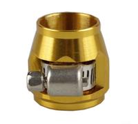 Purple AN8 Hose Clamp Direct Replace Oil Line(Gold)