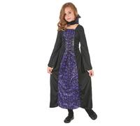 Purple and black vampire costume for girls