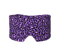 Purple and Pink Leopard Pattern, Full Eye Covers Light Blocking Eye Mask Sleep Eye and Ear Muffs