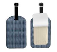 Purple and Teal Flowers Print Suitcases Tag Travel Bags Elegant Luggage Tag 4.3 x 2.76 Inch Privacy Protection