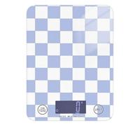 Purple and White American Plaid weight loss digital scale for food 11lb/0.18oz, 5kg/5g waterproof kitchen gram scales with 4 unit for Keto Baking báscula para pesar personas
