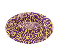 Purple and Yellow Lines Trippy Anxiety Relief Pet Dog Bed fluffier Cat Pillow Bed for Small Size Pets Supplies cama para Perros