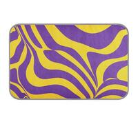 Purple and Yellow Wave Lines Summer summer cooling mat Self Cooling cat blankets for pet outdoor cats essentials tapete enfriador para perros M