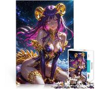 Purple Anime Girl Princess1000 Piece Jigsaws for teenagers Puzzle Brain Teaser For for is ideal as a gift for the whole family 38x26cm