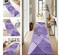 Purple AntiSlip Long Carpet Runner Rug 110x250CMWashable Polyester Hallway Kitchen Entryway Living Room Bedroom MatsCustomizable by the Meter