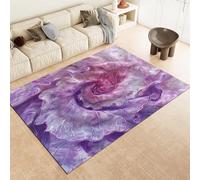 Purple; Area Rugs Purple Spiral Abstract Flower Dining Room Carpet Mat Large Small Kitchen Thick Soft Touch Short Pile Living Room Bedroom Carpet Hallway Runner Rugs 120 X 170 Cm,60 X 90 Cm