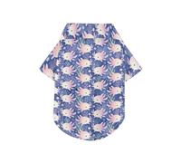 Purple Axolotl Sea Creature Underwater Pink Summer Dog Shirt Vest Button Up Breathable Cool Pet Summer T-Shirts Puppy Sweatshirt Perfect for Everyday Wear, and Photoshoots 4XL