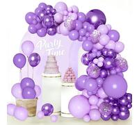 Purple Balloon Arch Kit, Confetti Balloons, 103Pcs 18 12 10 5 Inch Different Sizes Balloon Garland, Latex Balloons, Perfect for Baby Shower, Birthday, Hen Party, Wedding, Graduation Party Decorations