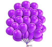 Purple Balloons 10 Inch Party Balloon Decoration Latex Balloons For Birthday Party Decorations Wedding Decorations Baby Shower Anniversary Plain Balloon Pack of 50