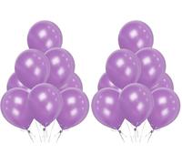 Purple Balloons 200 Pack, Large 12 Inch Thick Latex Biodegradable Helium Party Balloons for Birthday, Wedding, Baby Shower, Valentine's Day Events Decoration for Balloon Arch Garland