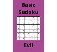 Purple Basic Sudoku Book, 9x9 Puzzles, 250 Pages, 5x8, Evil
