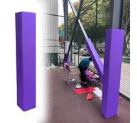Purple Basketball Hoop Pole Pad Systems, Thickened Support Pole Cushion - Fit 2'' to 13'' Square Post, Player Protection And Safety Pole Padding(11"x11"/28x28cm)