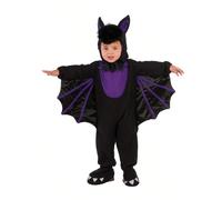 (Purple Bat, S=110) New Halloween jumpsuit bat costume children's Batman cosplay purple robe vampire costume wings