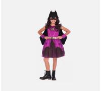 Purple Batgirl Girls Fancy Dress Batman Comic Superhero Kids Childs Costume 3/4