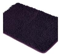 Purple Bathroom Rugs Thick Chenille Bath Mats | Absorbent and Washable Bath Rug Non-Slip, Plush and Soft Rugs for Bathroom Floor, Shower, Sink - 26" x 44"