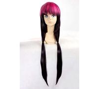 Purple Black Extra Long Straight Wig Blue Exorcist Kamiki Izumo for Halloween Party Cosplay Wig (Disposable)