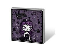 Purple Black Goth Spooky Brooch Pins Lapel Pins for Men Women Badge Button Cover Decorative Jewelry Charms for Hats Bags Backpacks Suits Shirts Scarves Clothing Accessories Banquet Wedding Gift