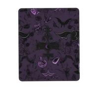 Purple Black Goth Spooky Mouse Pad Waterproof Non-Slip Rubber Base Mousepads Smooth Gaming Mouse Pads with Stitched Edge Computer Mouse Mat for Home Office Decor Desk Accessories 10 X 12 Inch