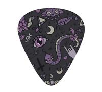 Purple Black Goth Spooky Print12 Professional Guitar Tuner For Guitar, Bass, & Chromatic Tuning Modes