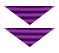 Purple Black Strips Dog bandanas bulk Adjustable Scarf Handkerchief Cute Pet Holiday Set for Dogs Cats M
