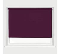 Purple Blackout Roller Blinds Thermal Blackout Material Metal Brackets & FIttings 25mm Roller Tube Easy Fit Child Safe Bedroom Office120cm Width x 160cm Length